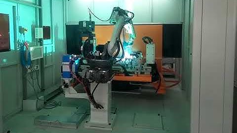 aluminum formwork robot welding station machine