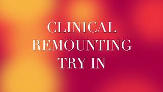 clinical remounting of try in denture