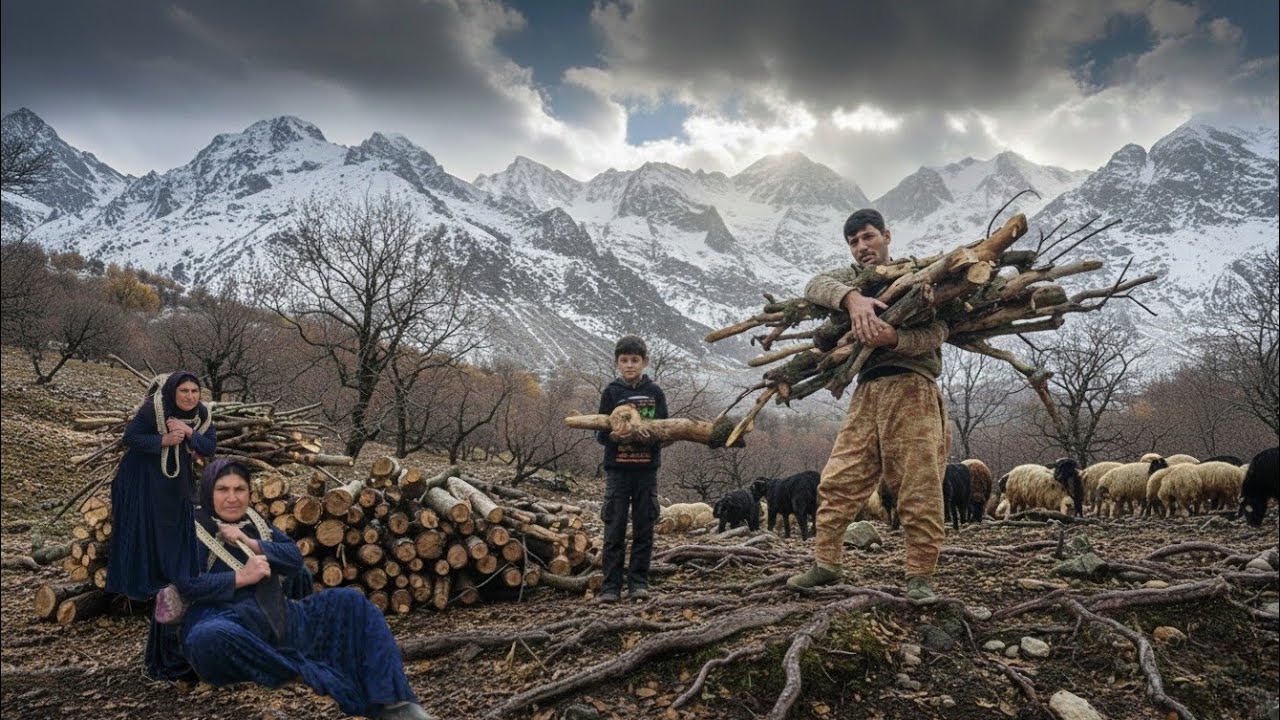 Gathering firewood in the cold mountains: Nomadic Documentary Life ...