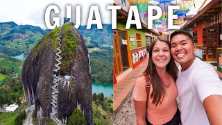 Climbing Colombia's Giant Rock  Piedra del Peñol Guatape // Colombia Travel Vlog