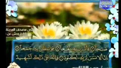 سورة العاديات الشيخ عمر القزابري
