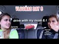 drive with my mom &amp; I + being sick | 12 Days Of Vlogmas