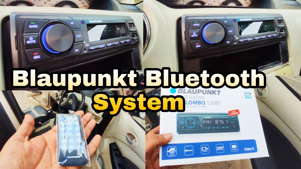 BLAUPUNKT Car Stereo Colombo-130BT Digital Media Receiver, 1 DIN, 4x50  watts with Dual USB Ports (Music & Charging), Bluetooth, AUX in, FM, Hands  Free Calling & Remote Control : : Electronics