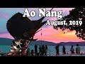 Ao Nang Krabi Thailand, August 2019. Ao Nang in Low Season. Krabi Food