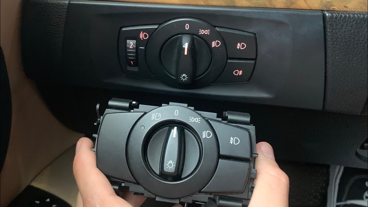 BMW European Headlight switch install (E90 E91 E92 E93