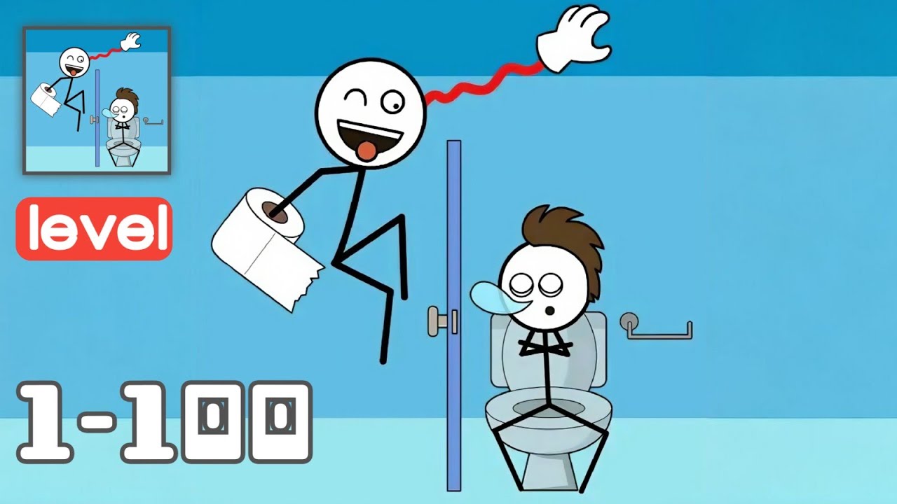 Super Swing - Gameplay Walkthrough - All Levels 1-100 - Funny Stickman Brain Puzzle Game