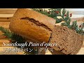 天然酵母パン・デピス  スパイス蜂蜜ケーキ フランスのクリスマス菓子 Sourdough Pain d'épices French Spice Honey Bread For Holiday
