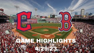 Boston Red Sox vs Cleveland Guardians Highlights 4/29/23