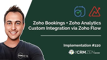 Zoho Bookings + Zoho Analytics Custom Integration via Zoho Flow