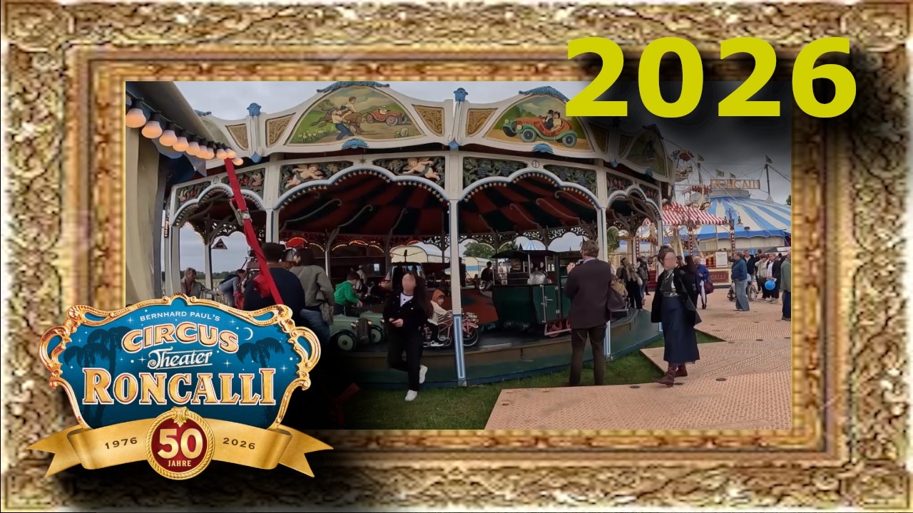 50 Jahre Roncalli 🎪 | Die Nostalgiewelt mit historischen Fahrgeschäften