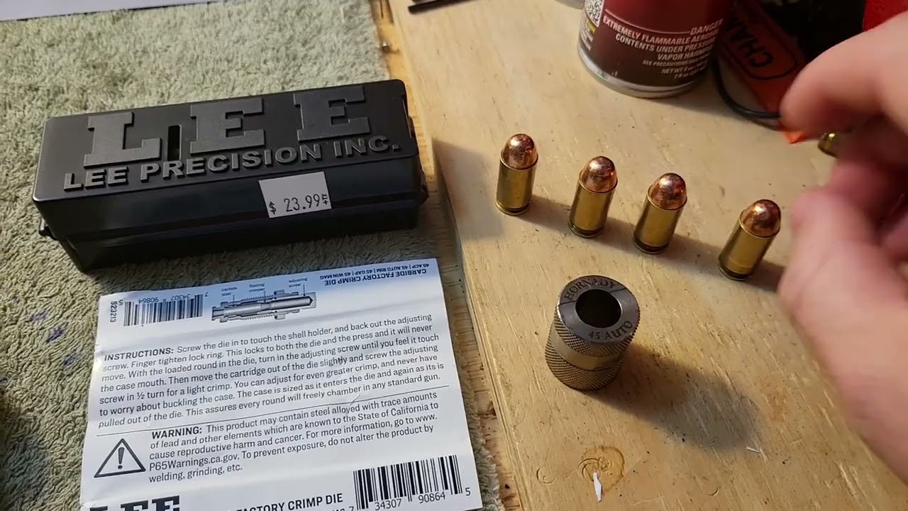Lee Precision, Carbide Factory Crimp Die - 45 Auto