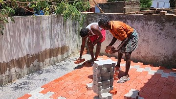 Excellent Work in Zig Zag design Paver block Installation for Speed Construction
