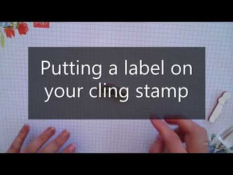 Adding labels to cling stamps