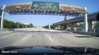 Traveling in Miami Florida from  I 95 towards Miami Int'l Airport on Airport Express 112