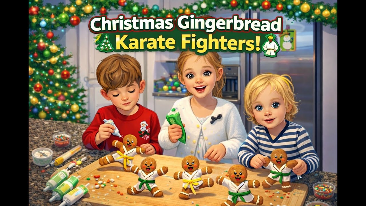 CHRISTMAS GINGERBRED KARATE FIGHTERS