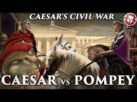 Video: Sausio 10 d. Julius Caesaras daro istorinį, neteisėtą Rubicono kirtimą kariuomenės legiono vadovu ir pradeda pilietinį karą Romoje