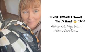 UNBELIEVABLE Thrift Haul! 😱 Halloween Finds, Antique Table & McKenzie-Childs Treasures
