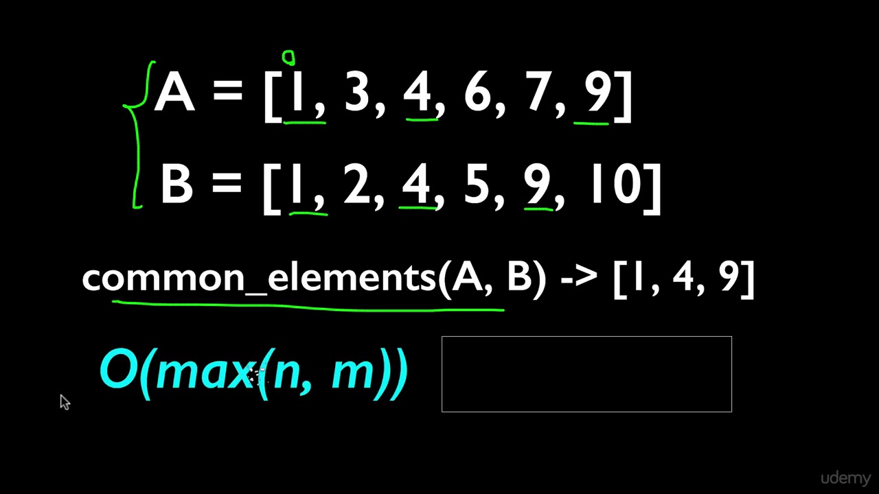 Common Elements in Two Sorted Arrays (Difficulty = **) - YouTube