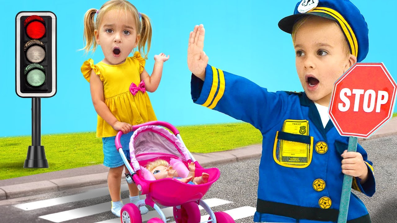 Kids learn road safety and traffic rules