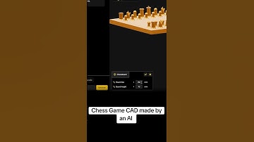 Chess Game CAD made by an AI #chess #ai #3dmodeling