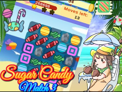 Sugar Candy Match 3 - Source Code Unity(Landscape video)| Match 3 Game Unity Project| MashStudios