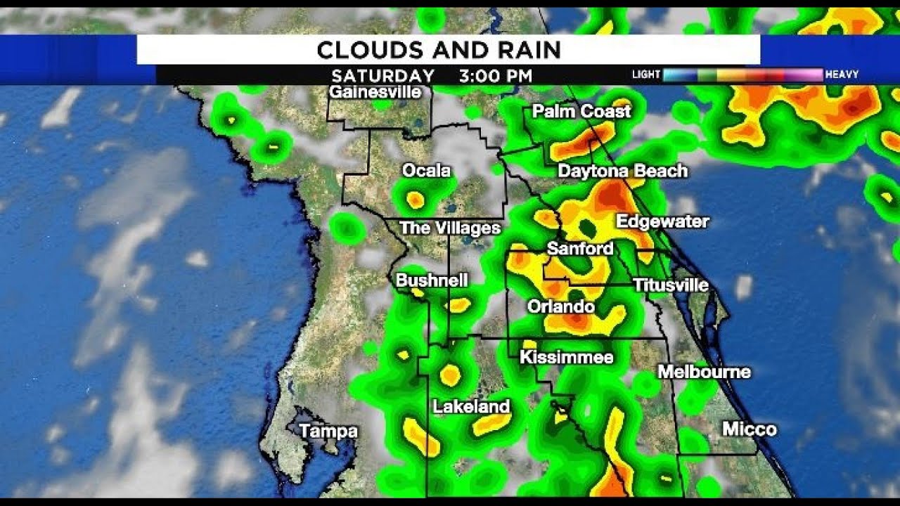 Storm chances stay high through the weekend in Central Florida - YouTube