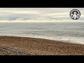 Sounds of waves of the Black Sea on a deserted beach. 4K HDR video.