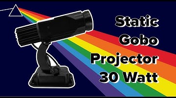 How to install a logo lens in a 30 Watt static gobo projector
