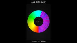 Odd-Even sort — 1024 colors on a ring