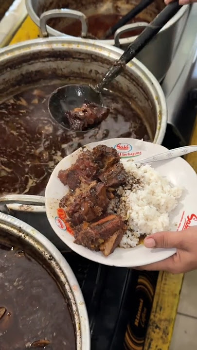 sarapan pagi dengan nasi rawon #foodblog #culinary #foodstory #shortvideo #streetfood #foodwebsite