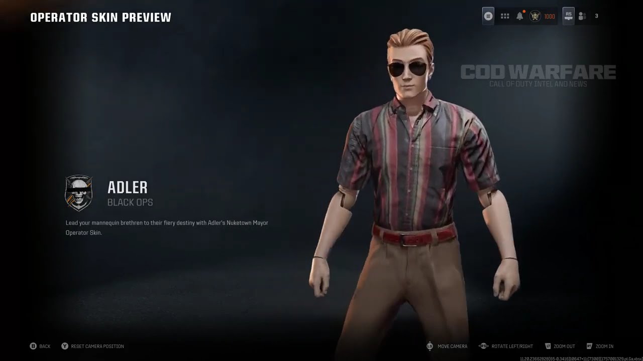 Adler Town Mayor Operator Skin