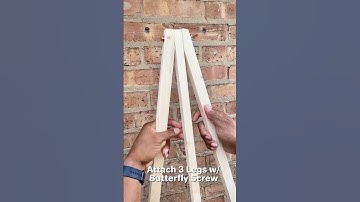 How to Build Your Own Wood Easel-Under $5