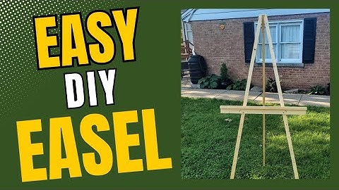 How to Build Your Own Wood Easel-Under $5