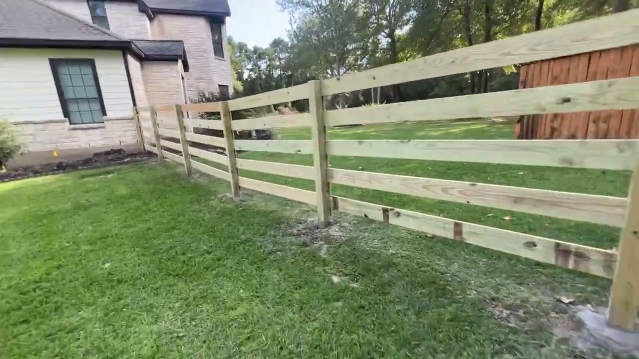 🏞️ Securing & Elevating a Texas Ranch-Style Estate | 5-Rail Wood Ranch Fence