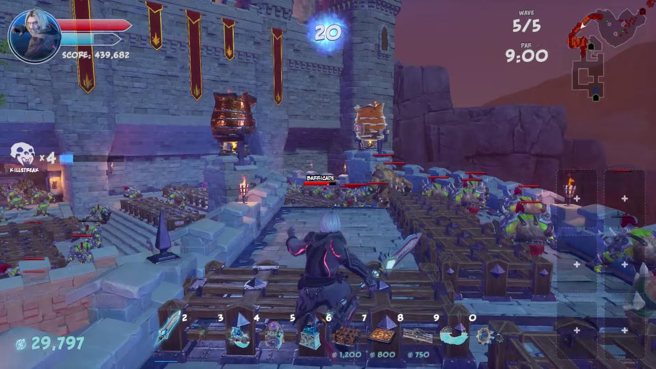 Orcs Must Die 3, Two Rip Saw & One Brimstone Challenge, The Lava Pits