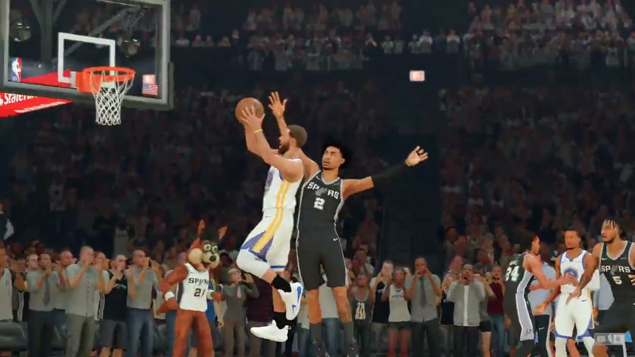 NBA 2K26 Stephen Curry 22 PTS Court side Highlights | WARRIORS vs SPURS | MyCareer 