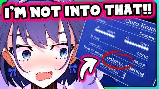 Kronii gets exposed by her Isekai Status Window