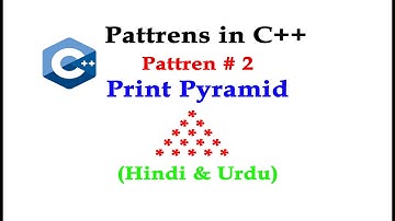 Patterns in C++ using nested_for Loop| How to draw Pyramid Shape using Loops in C++(Urdu&Hindi)