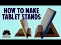 How to make Tablet stands 3 different ways // Easy woodworking projects