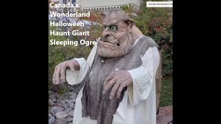 Canada's Wonderland #Halloween Haunt Giant Sleeping #ogre 加拿大奇幻乐园万圣节巨型沉睡食人魔