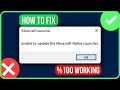 How to Fix Unable to Update Minecraft Native Launcher (Easy Guide)