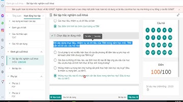 Đáp án Trắc Nghiệm Module 4 Môn Tiếng Anh Tiểu học
