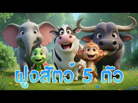 เพลงช้าง เต่า วัว ลิง ควาย I Lovely Kids Song