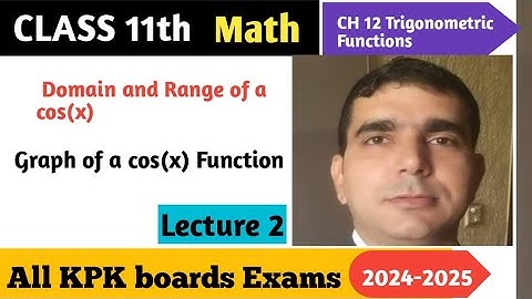 Graph of a Cos(x) | First year math | Trigonometric functions chapter 12