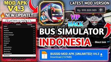 Bus Simulator Indonesia Mod Menu v4.3 For Android 2024 | 🔥BUSSID Unlimited Money, Unlock All Buses