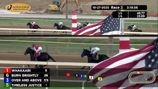 RACE 3 PROGRAM 10 27 2025