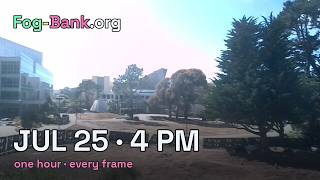 FogCam · July 25, 2026 · 4 pm PT · one hour, every frame