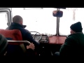 Учебная езда на автобусе ЛАЗ