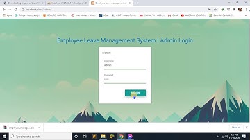 Employee Leave Management System in PHP with Full Source Code Demo
