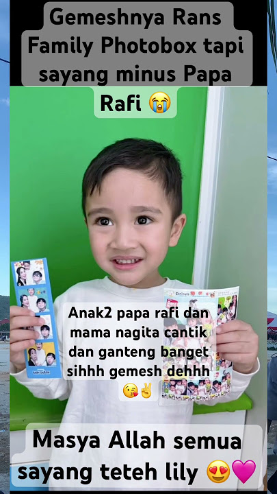 Gemeshnya Nagita photobox dgn anak-anaknya tapi sayang minus papa Rafii #cipungupdate #reelshorts